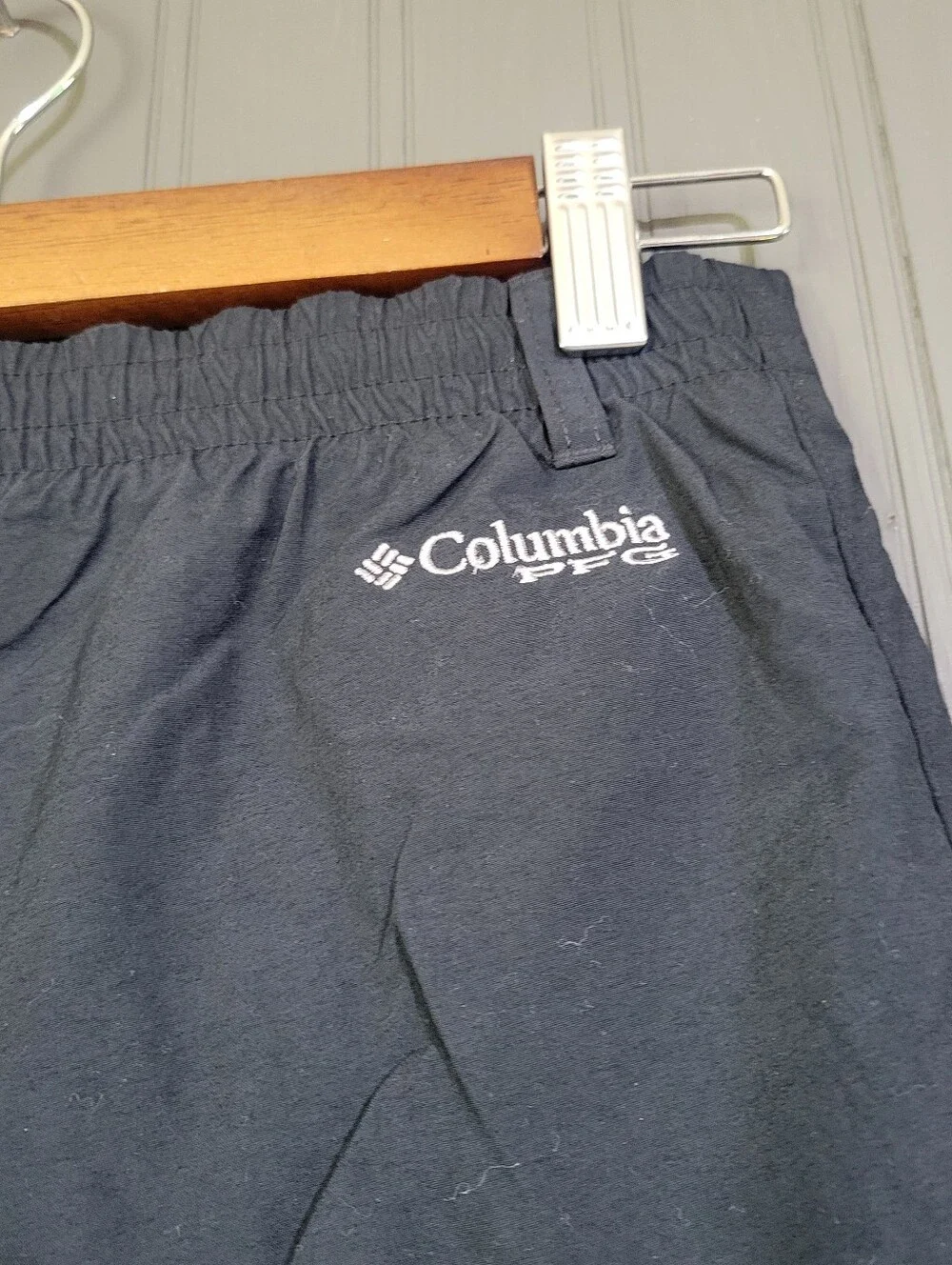 Columbia PFG Swim Trunks Shorts Brief Lined Omni-Shade Black Youth Boys Large